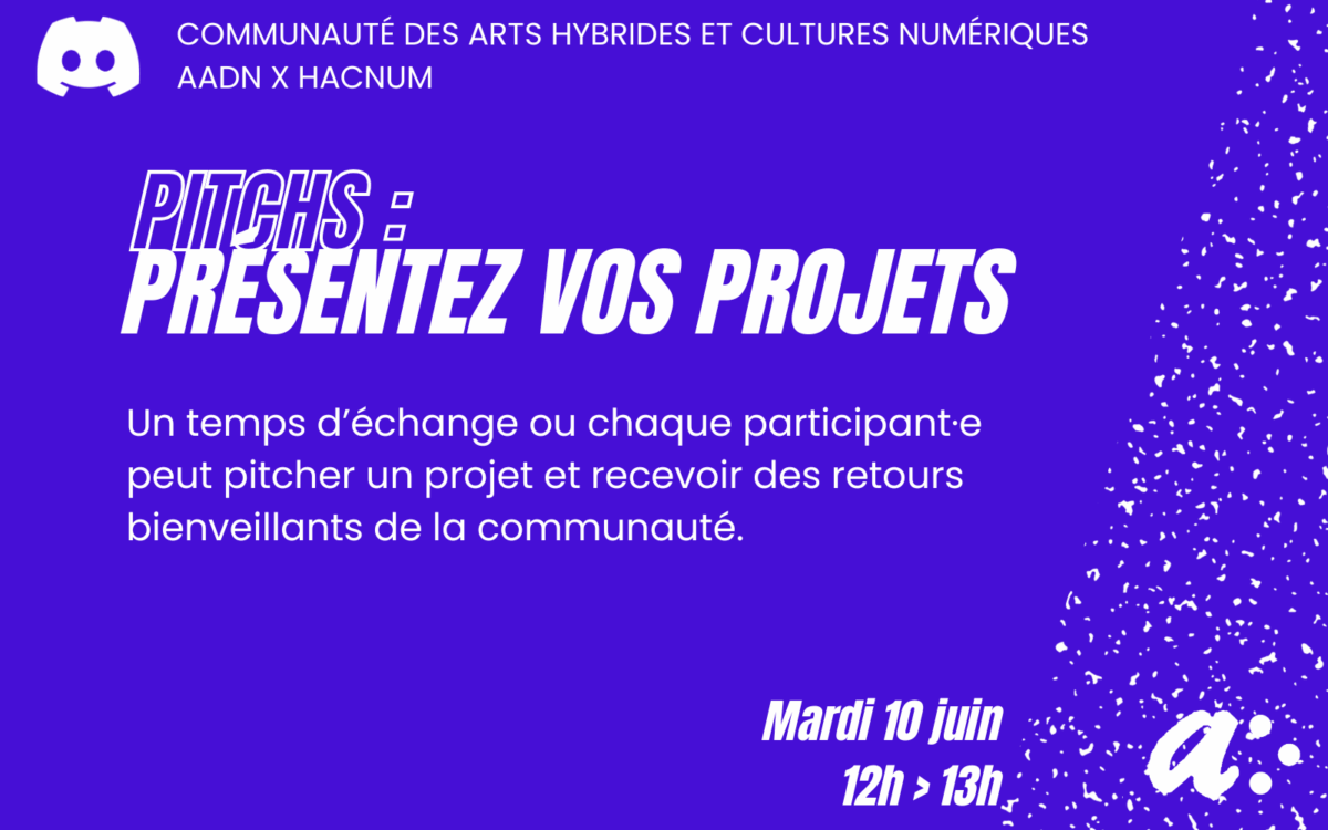 Discord - pitchs : présentez vos projets